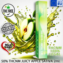 50% THCNM + 10-OH VAPE JUICY APPLE SATIVA 2ML THC CORE HERO WEED HASH LEGAL